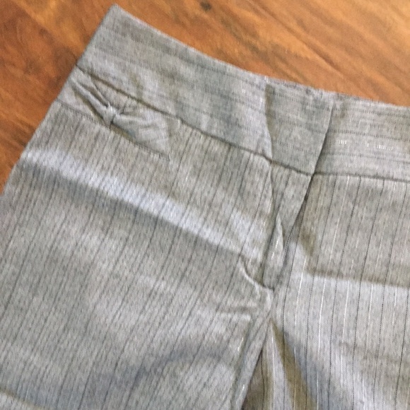 BCX Cropped Pinstripe Pants Juniors Size 7 - Picture 2 of 4